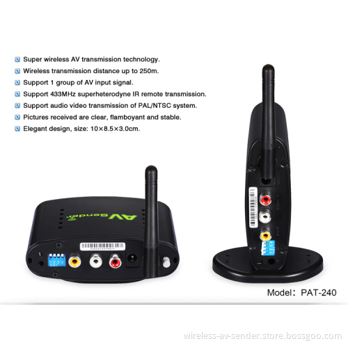 PAKITE BRAND 2.4GHZ wireless audio video transmitter receiver